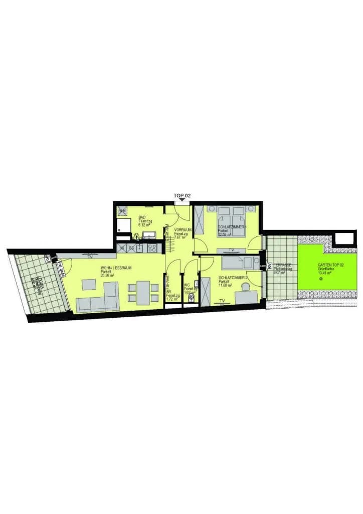 3-Zimmer-Wohnung kaufen in Wien – 66,88 m², € 499.700 – Bild 2 von 13