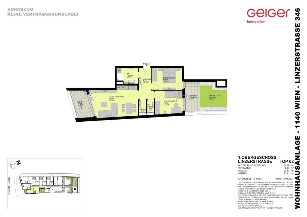 3-Zimmer-Wohnung kaufen in Wien – 66,88 m², € 499.700 – Bild 3 von 13