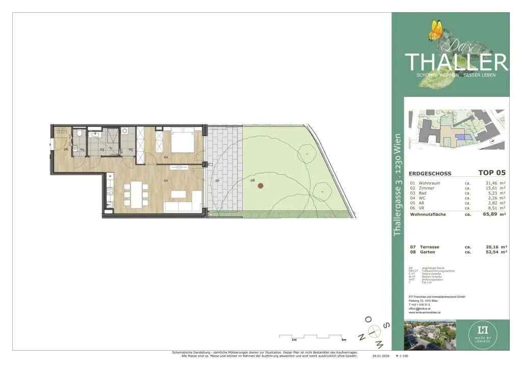 2-Zimmer-Wohnung kaufen in Wien – 65,89 m², € 524.700 – Bild 4 von 6