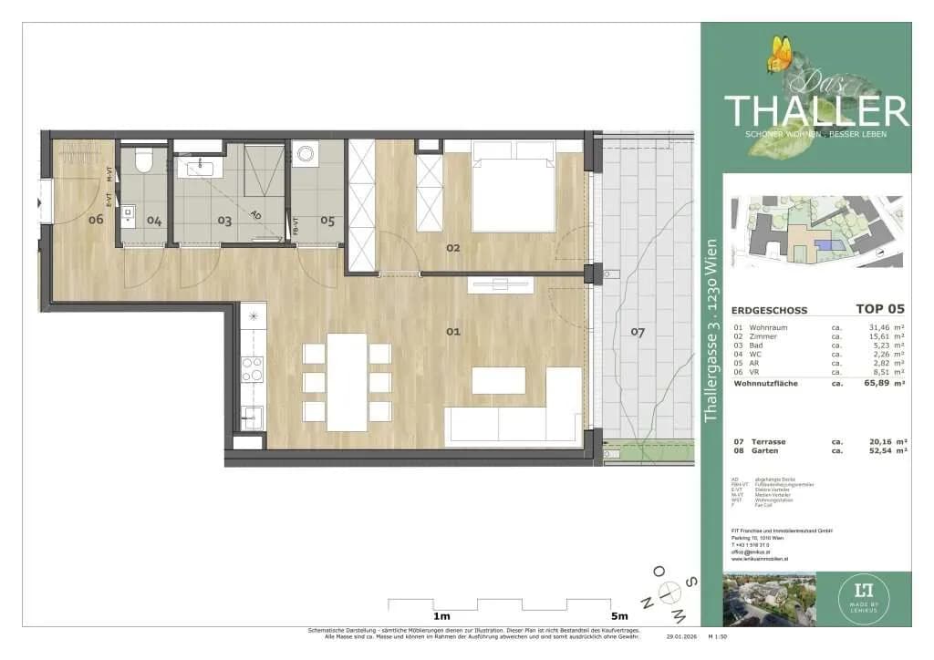 2-Zimmer-Wohnung kaufen in Wien – 65,89 m², € 524.700 – Bild 5 von 6