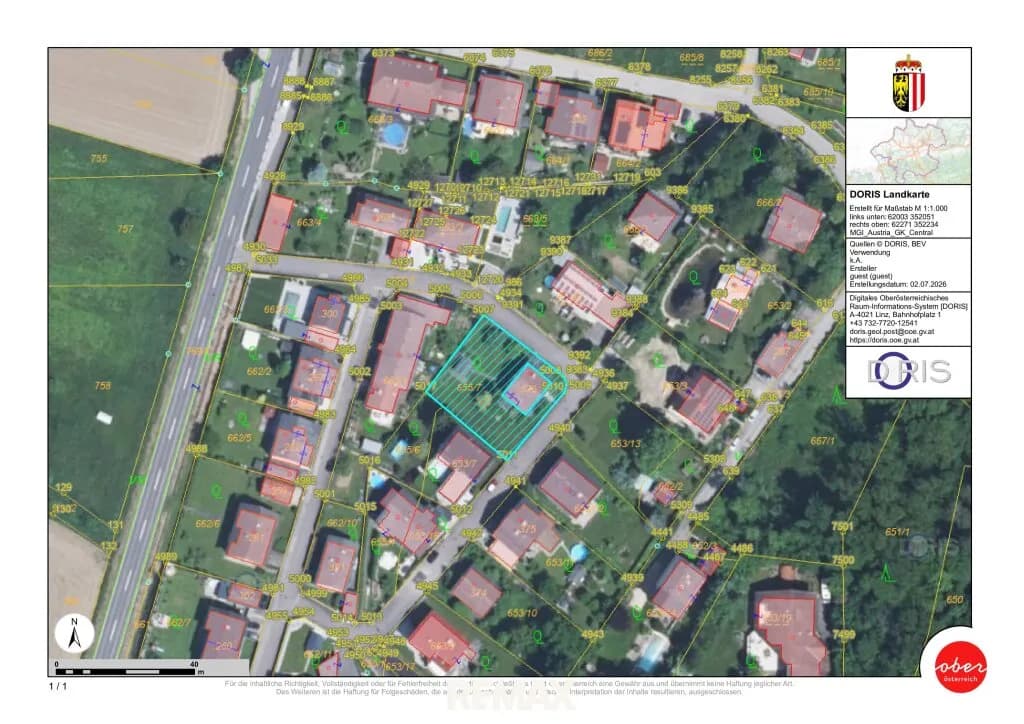 Grundstück kaufen in Linz Land – 904 m², € 329.900