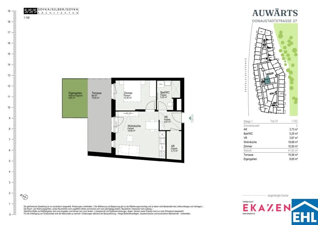 2-Zimmer-Wohnung mieten in Wien – 41,88 m², € 1.100 – Bild 20 von 20