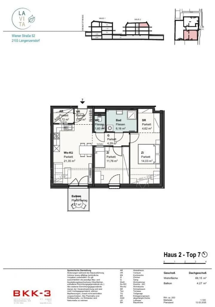 3-Zimmer-Wohnung kaufen in Korneuburg – 69,15 m², € 420.891 – Bild 11 von 11