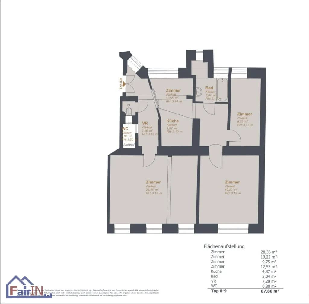 3-Zimmer-Wohnung kaufen in Wien – 87,86 m², € 429.325 – Bild 13 von 13