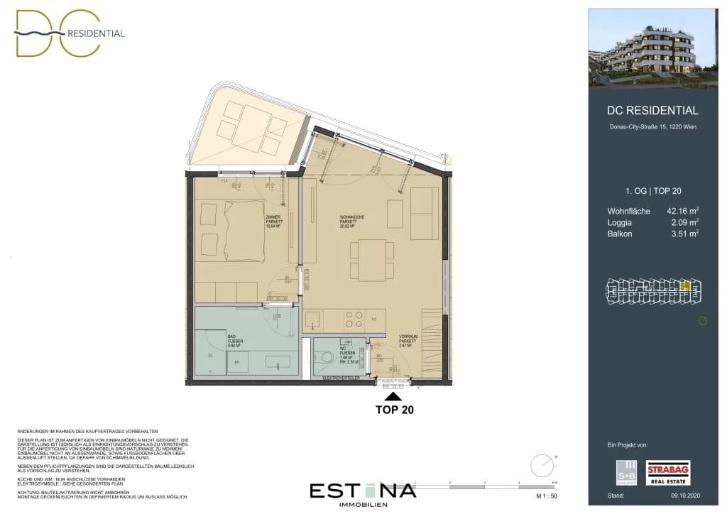 2-Zimmer-Wohnung mieten in Wien – 42,16 m², € 1.300 – Bild 14 von 14