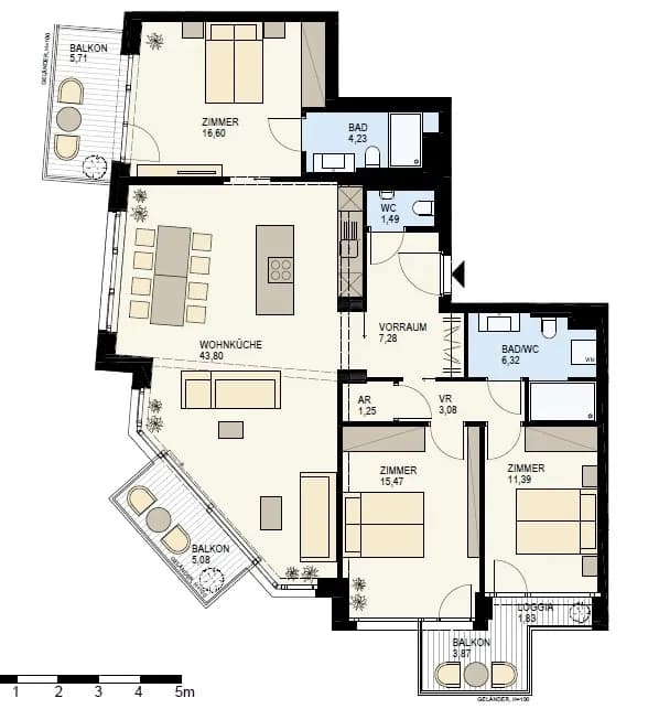 4-Zimmer-Wohnung kaufen in Wien – 112,74 m², € 1.140.700 – Bild 12 von 13