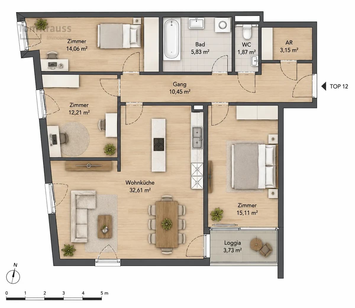4-Zimmer-Wohnung kaufen in Wien – 99,02 m², € 792.200 – Bild 27 von 28