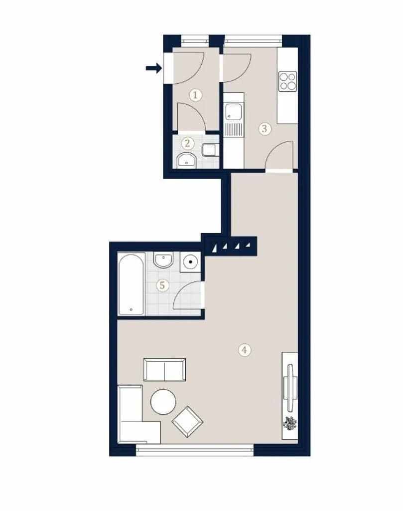 1-Zimmer-Wohnung kaufen in Wien – 42,42 m², € 275.000 – Bild 10 von 10