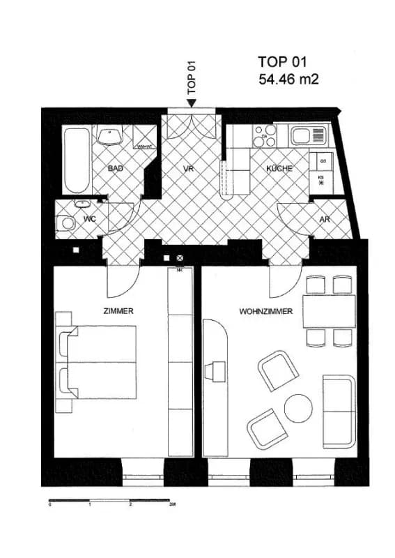 2-Zimmer-Wohnung kaufen in Wien – 55 m², € 114.000 – Bild 10 von 11