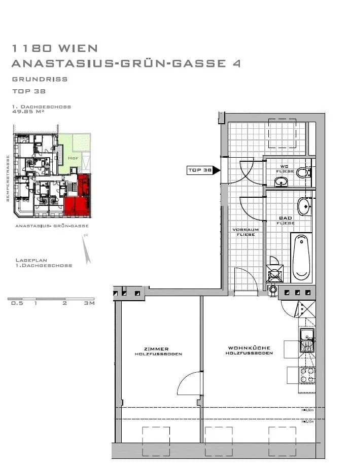 2-Zimmer-Wohnung kaufen in Wien – 49 m², € 325.000 – Bild 17 von 17