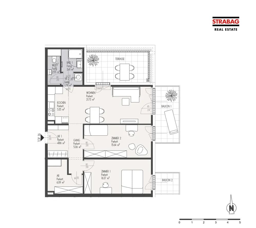 3-Zimmer-Wohnung kaufen in Wien – 82,85 m², € 599.000 – Bild 2 von 2