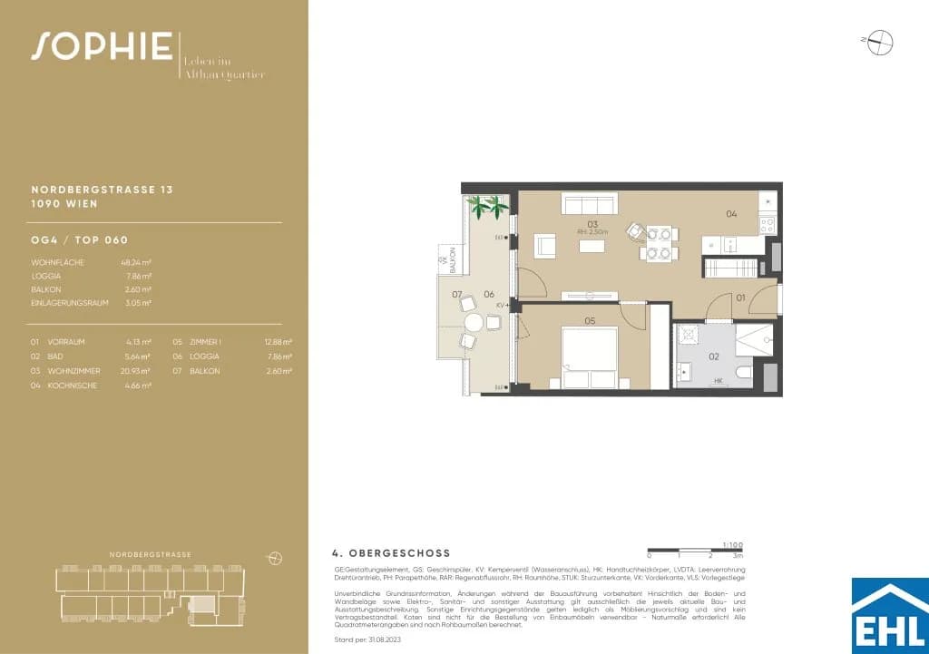 2-Zimmer-Wohnung kaufen in Wien – 48,24 m², € 460.600 – Bild 19 von 19