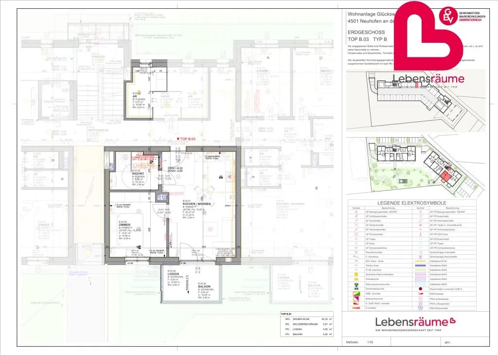 2-Zimmer-Wohnung mieten in Linz Land – 44 m², € 631 – Bild 3 von 3