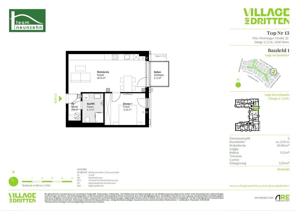 2-Zimmer-Wohnung mieten in Wien – 50,86 m², € 1.149 – Bild 29 von 29