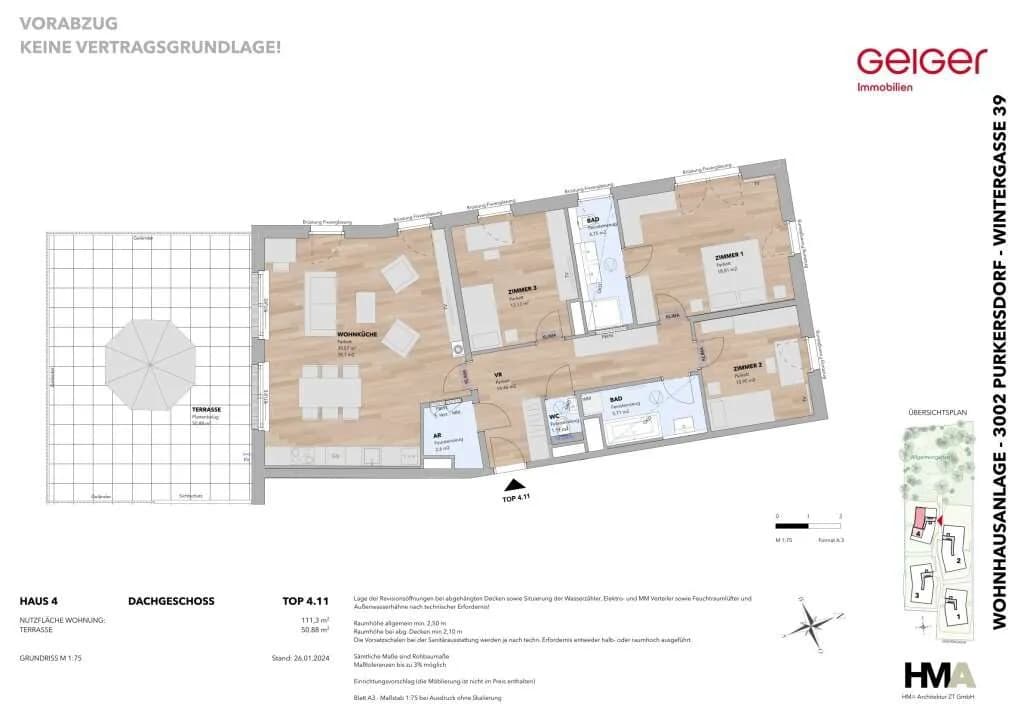 4-Zimmer-Wohnung kaufen in Sankt Pölten Land – 111,3 m², € 880.700 – Bild 2 von 16