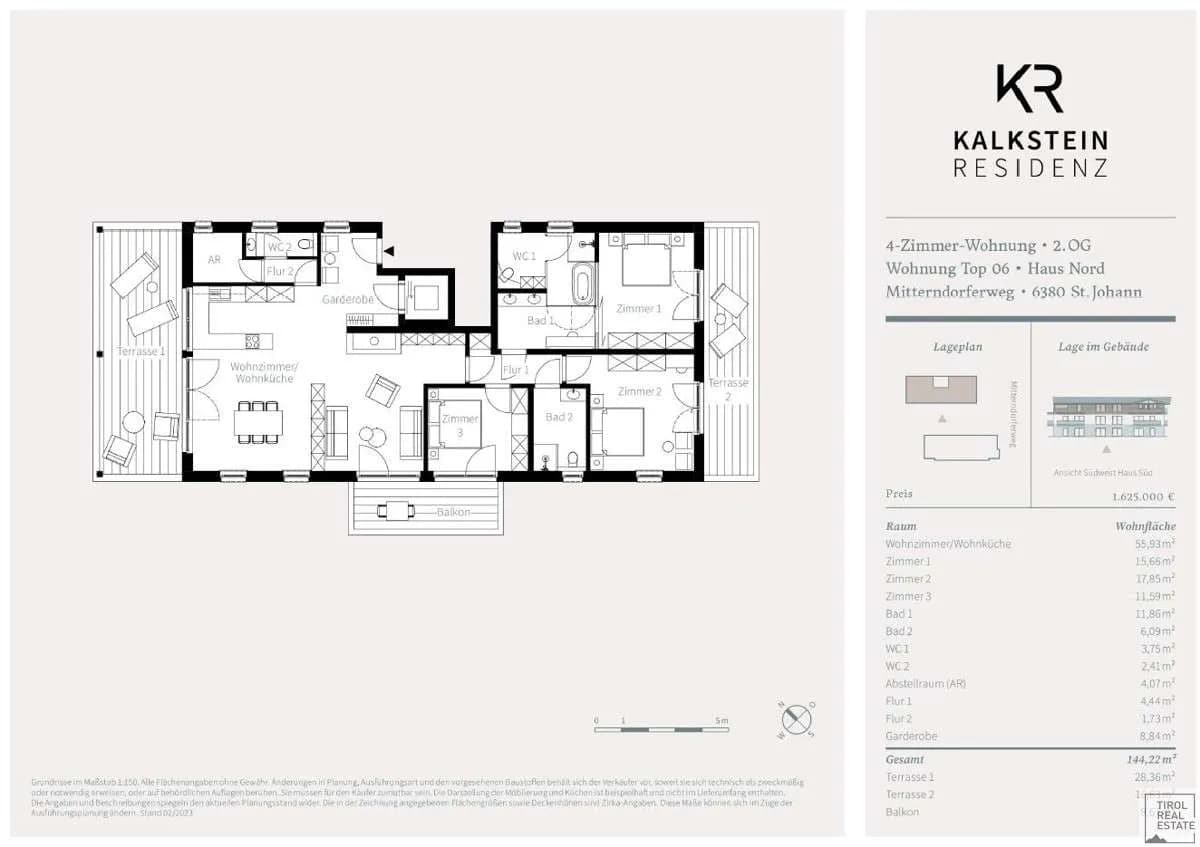 4-Zimmer-Wohnung kaufen in Kitzbühel – 144,22 m², € 1.023.000 – Bild 24 von 25