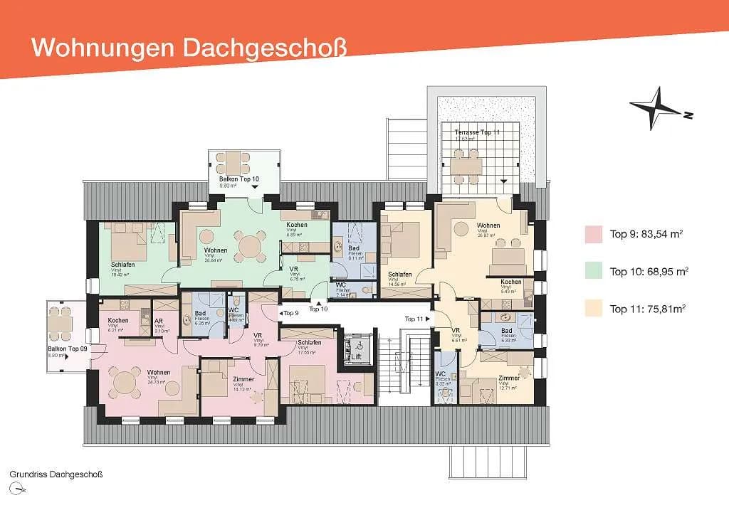 3-Zimmer-Wohnung mieten in Hartberg-Fürstenfeld – 86,39 m², € 1.030