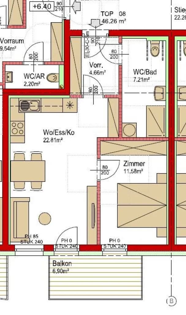 1-Zimmer-Wohnung mieten in Graz – 46,26 m², € 713 – Bild 11 von 11