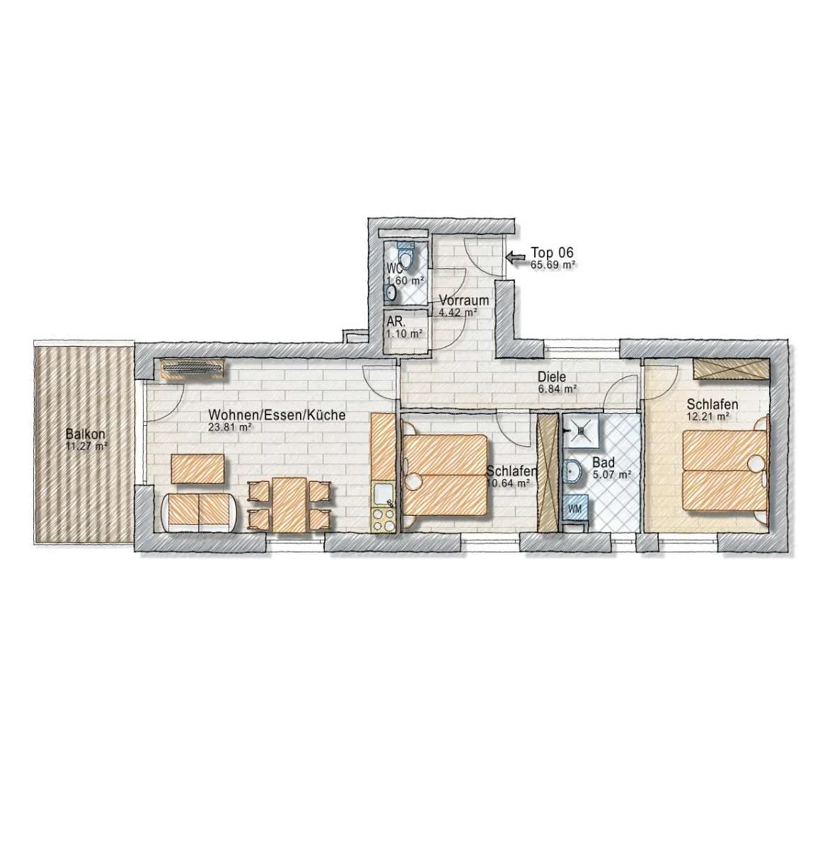 3-Zimmer-Wohnung kaufen in Graz – 66 m², € 339.000 – Bild 15 von 17