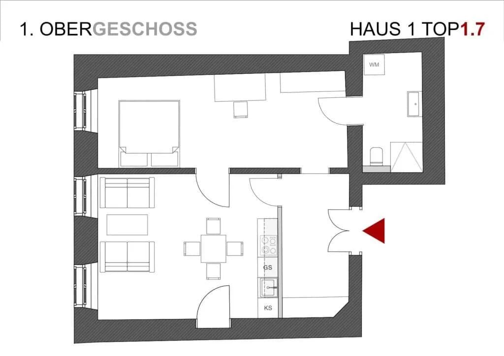 2-Zimmer-Wohnung kaufen in Südoststeiermark – 64,93 m², € 126.460 – Bild 7 von 7