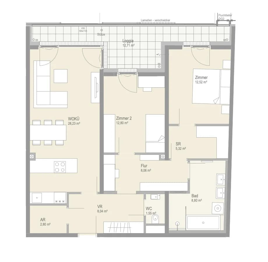 3-Zimmer-Wohnung kaufen in Wien – 88,07 m², € 656.500 – Bild 12 von 12
