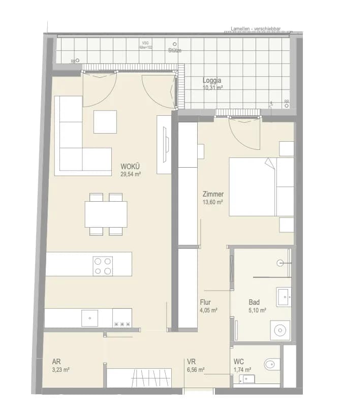 2-Zimmer-Wohnung kaufen in Wien – 63,82 m², € 492.000 – Bild 9 von 9