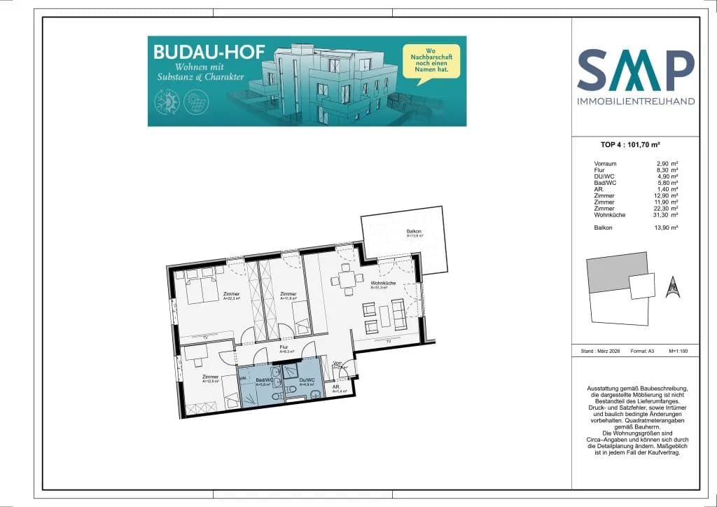 4-Zimmer-Wohnung kaufen in Wien – 101,7 m², € 710.000 – Bild 11 von 11