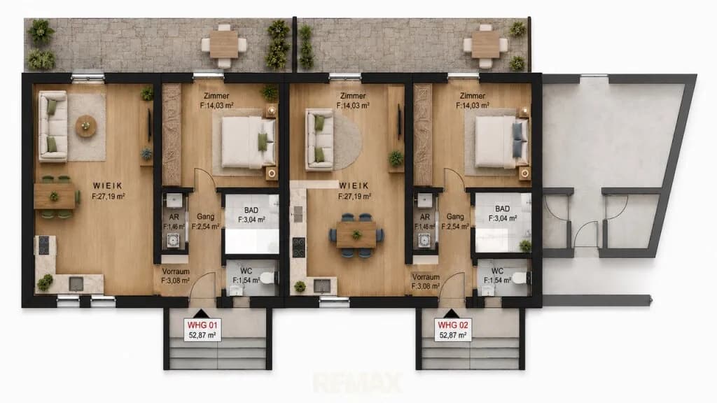 Wohnung kaufen in Südoststeiermark – 52,87 m², € 159.000 – Bild 9 von 9