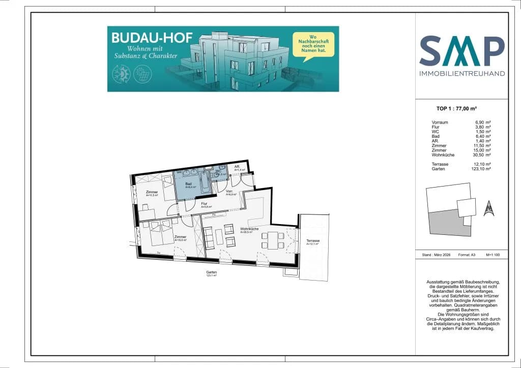 3-Zimmer-Wohnung kaufen in Wien – 77 m², € 545.000 – Bild 12 von 12