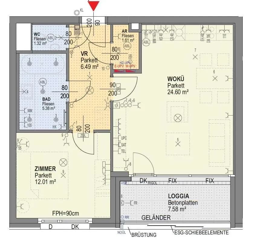 2-Zimmer-Wohnung mieten in Wien – 60 m², € 1.490 – Bild 9 von 12