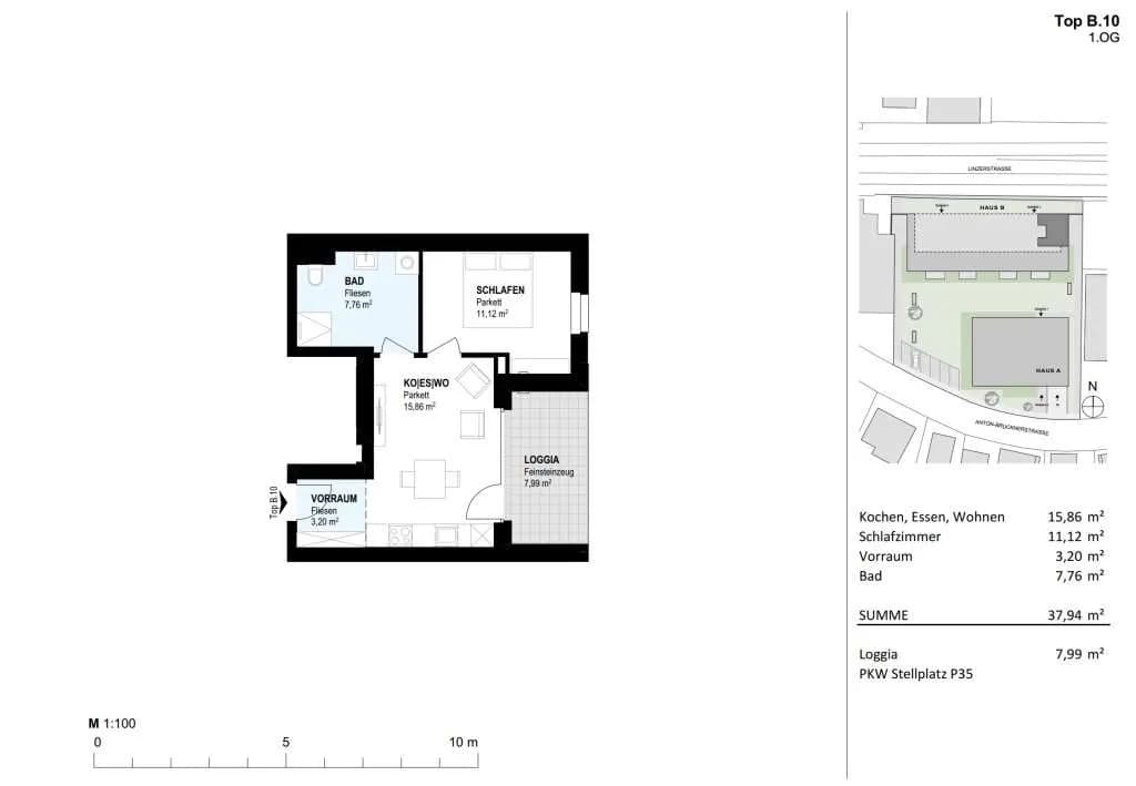 2-Zimmer-Wohnung kaufen in Vöcklabruck – 37,94 m², € 177.400 – Bild 13 von 17