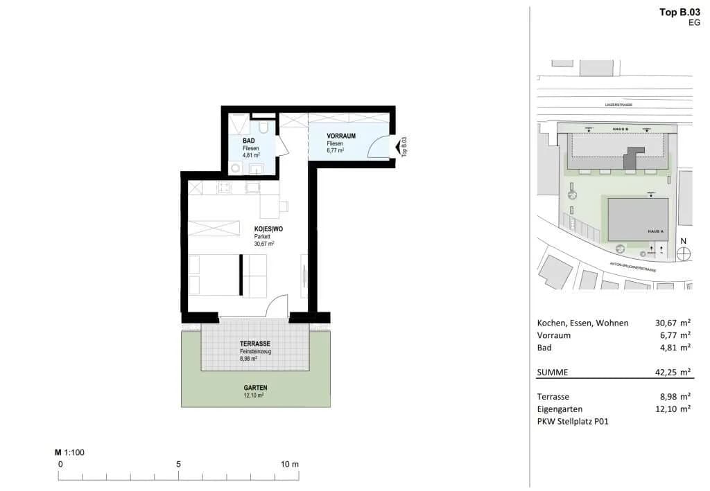 1-Zimmer-Wohnung kaufen in Vöcklabruck – 42,25 m², € 175.700 – Bild 13 von 17