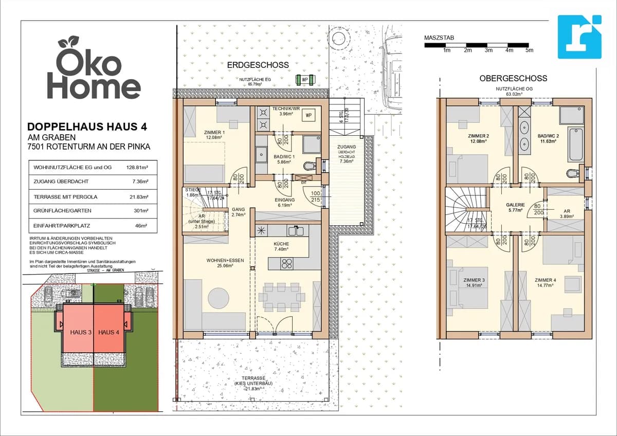 5-Zimmer-Wohnung mieten in Oberwart – 128,81 m², € 1.599 – Bild 2 von 23