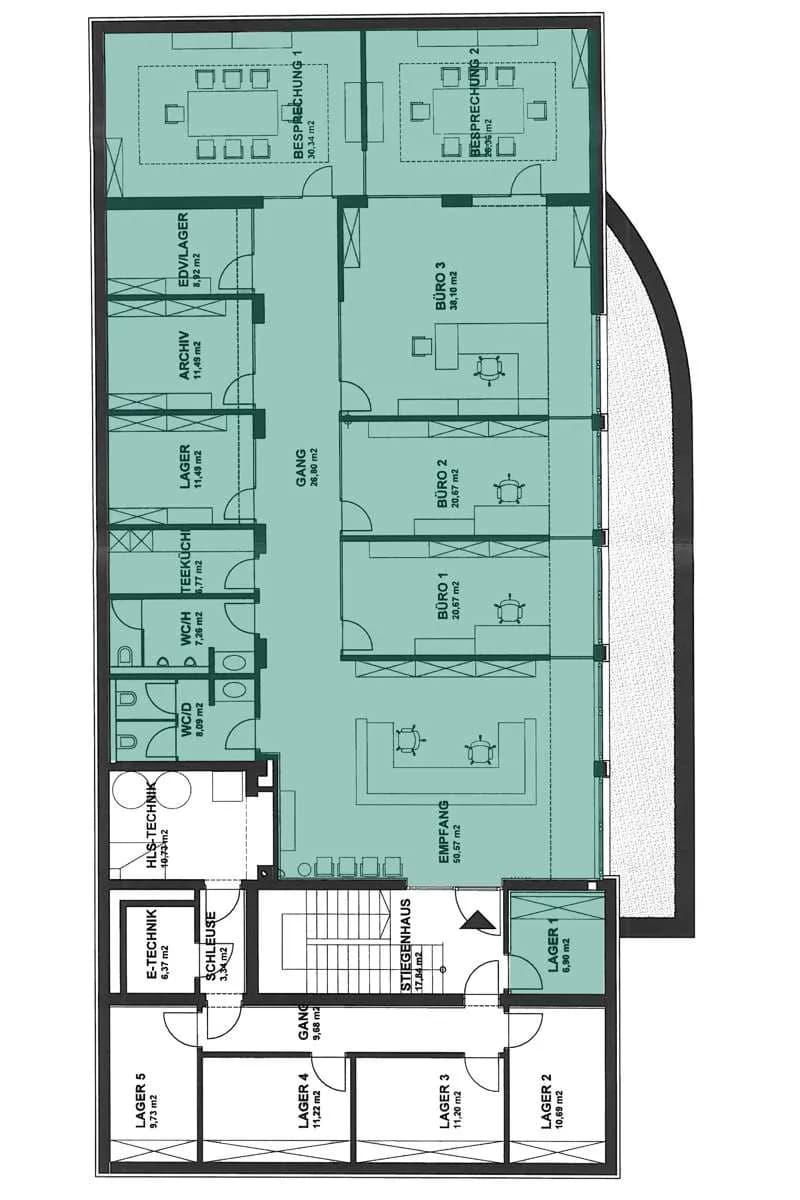 Gewerbeimmobilie mieten in Salzburg Stadt – 248 m², € 3.364 – Bild 9 von 9