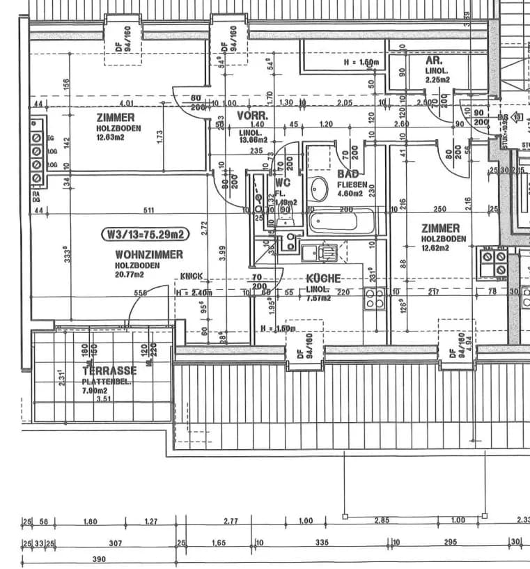 3-Zimmer-Wohnung mieten in Scheibbs – 75,29 m², € 643 – Bild 2 von 2