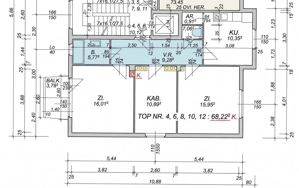 3-Zimmer-Wohnung kaufen in Wien – 68,22 m², € 250.000 – Bild 9 von 9
