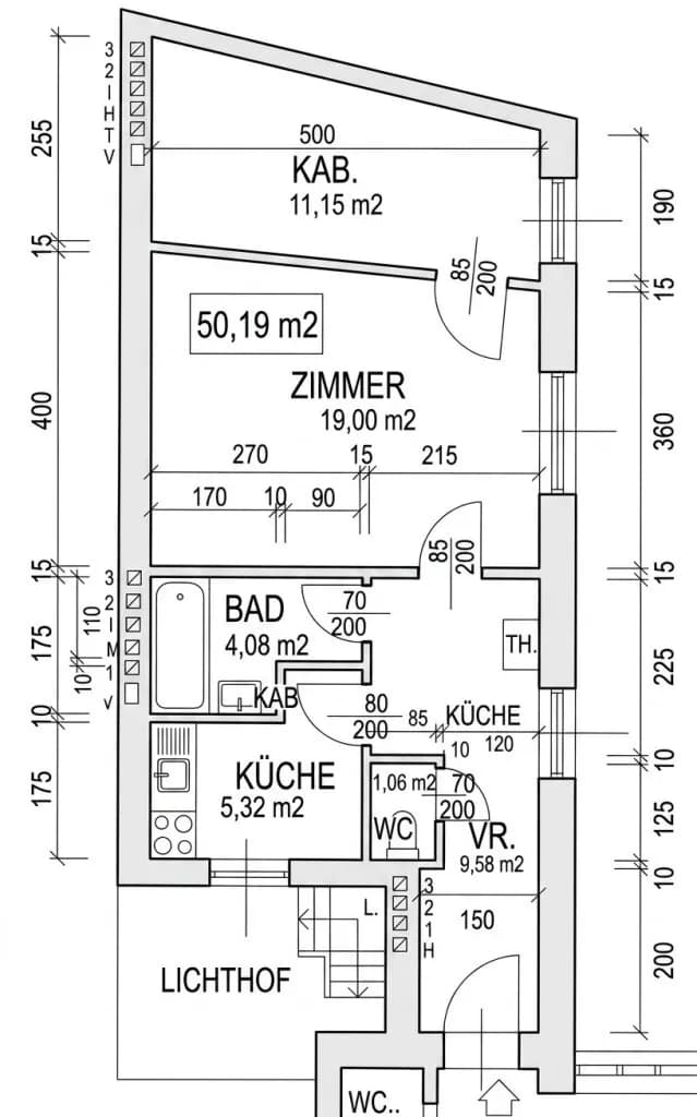 2-Zimmer-Wohnung mieten in Wien – 50,19 m², € 1.052 – Bild 14 von 14