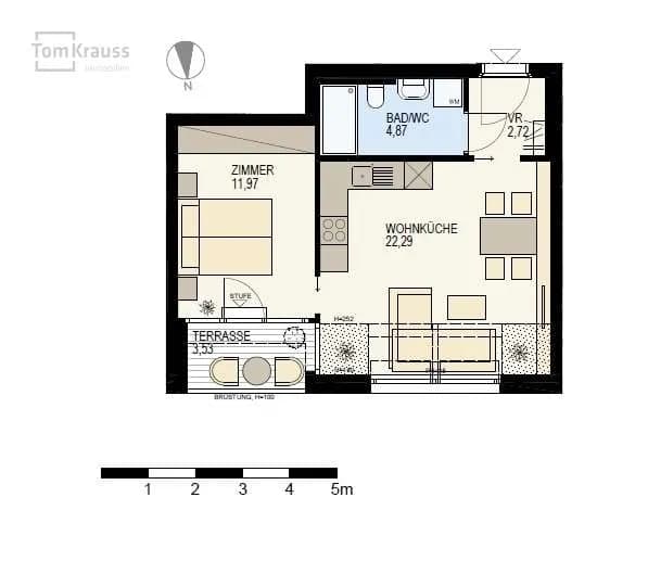 2-Zimmer-Wohnung kaufen in Wien – 41,85 m², € 327.200 – Bild 12 von 13