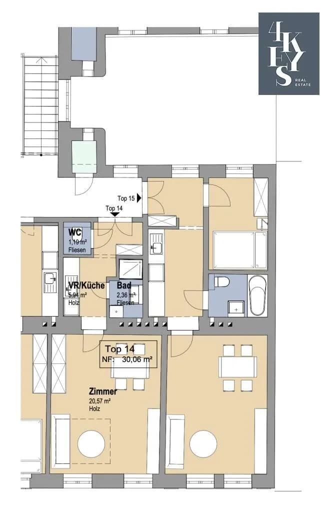 1-Zimmer-Wohnung kaufen in Wien – 29,47 m², € 149.000 – Bild 24 von 24