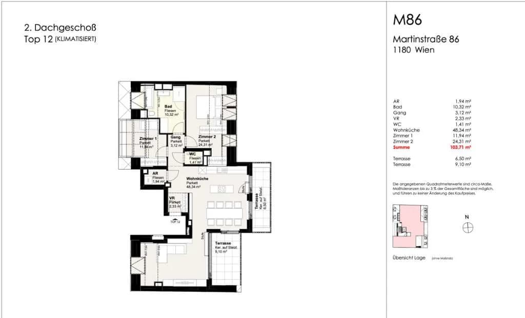 3-Zimmer-Wohnung kaufen in Wien – 103,71 m², € 1.399.000 – Bild 8 von 8