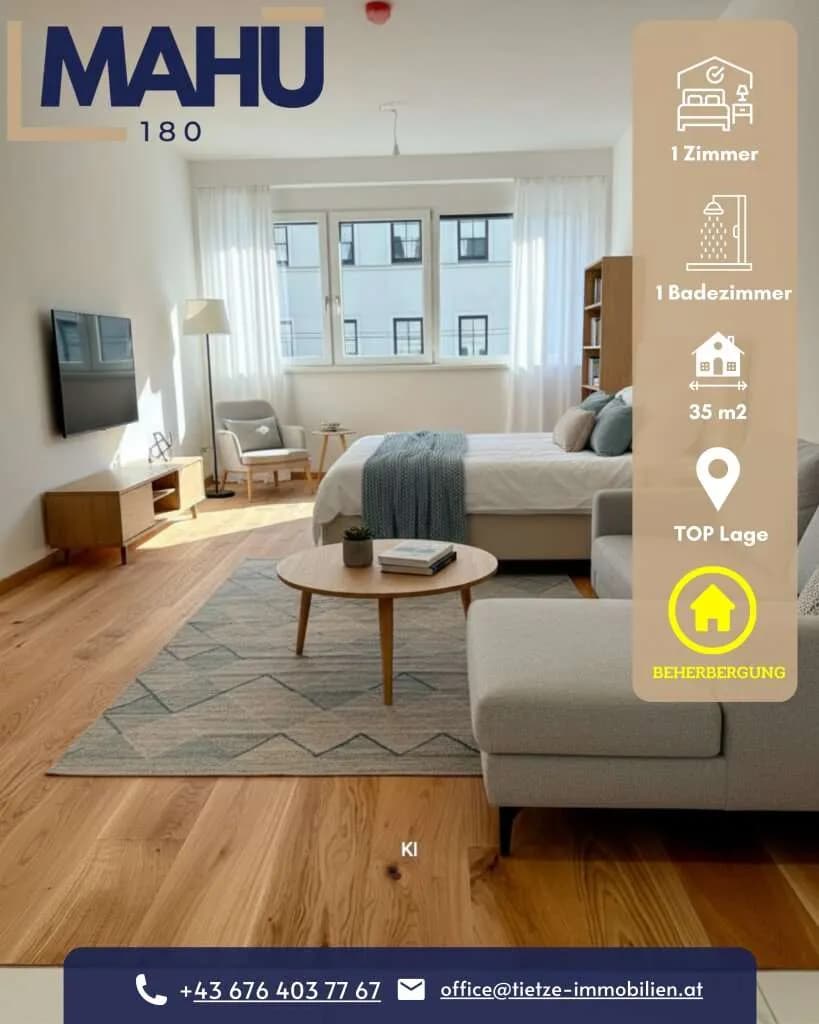 1-Zimmer-Wohnung kaufen in Wien – 34,8 m², € 276.500