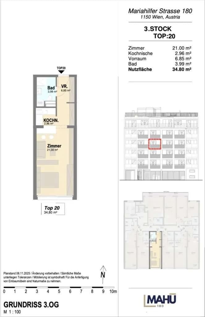 1-Zimmer-Wohnung kaufen in Wien – 34,8 m², € 283.500 – Bild 7 von 7