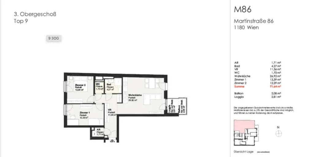 3-Zimmer-Wohnung kaufen in Wien – 71,44 m², € 749.000 – Bild 8 von 8