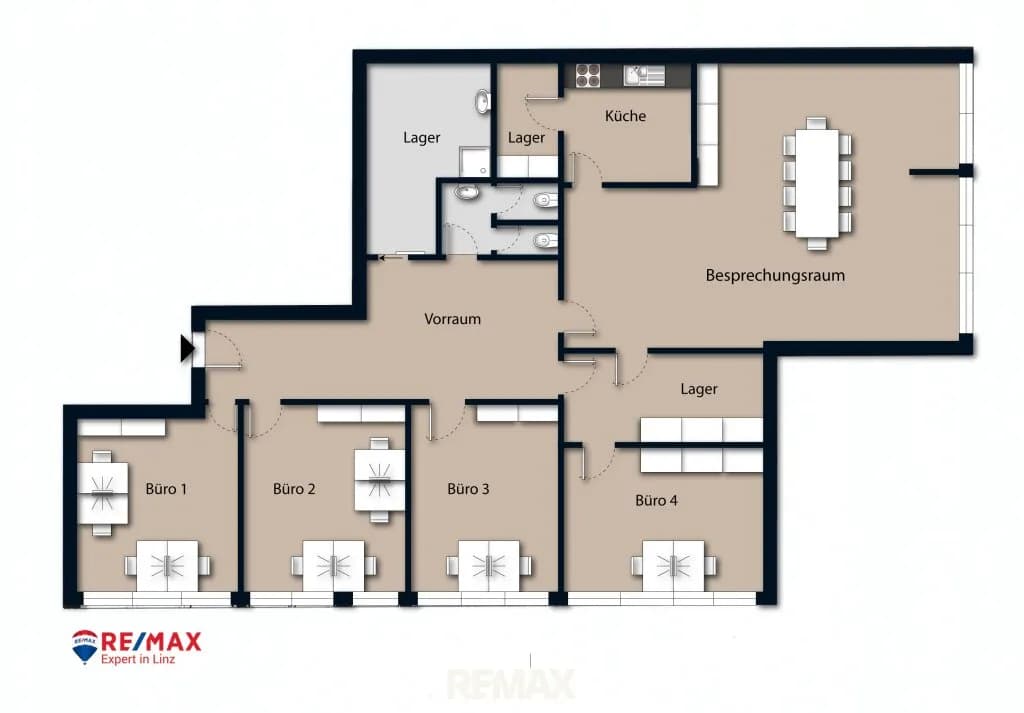 5-Zimmer-Gewerbeimmobilie mieten in Linz – 202 m², € 2.754 – Bild 11 von 11