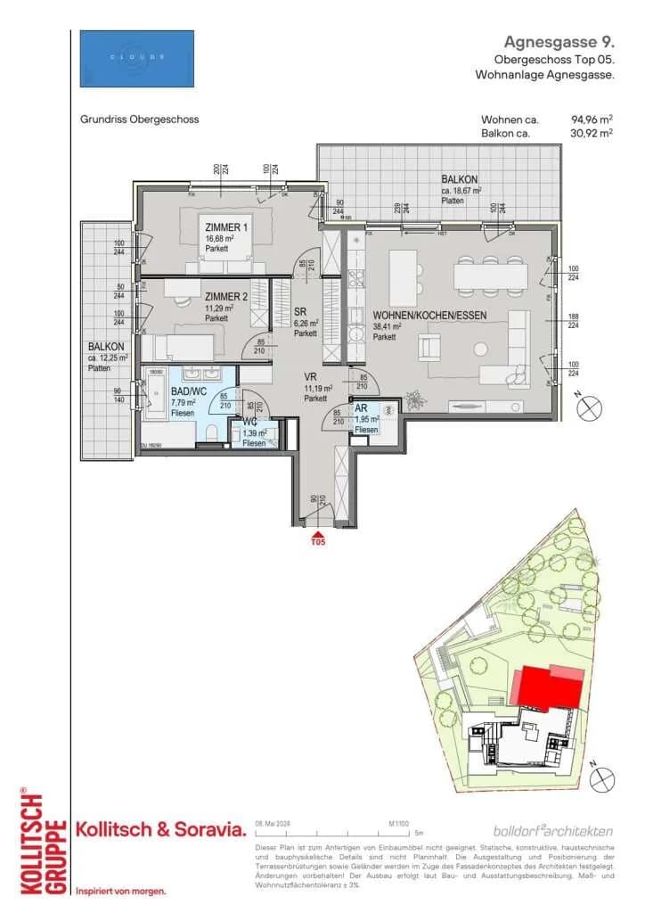 3-Zimmer-Wohnung kaufen in Wien – 94,96 m², € 997.000 – Bild 7 von 7