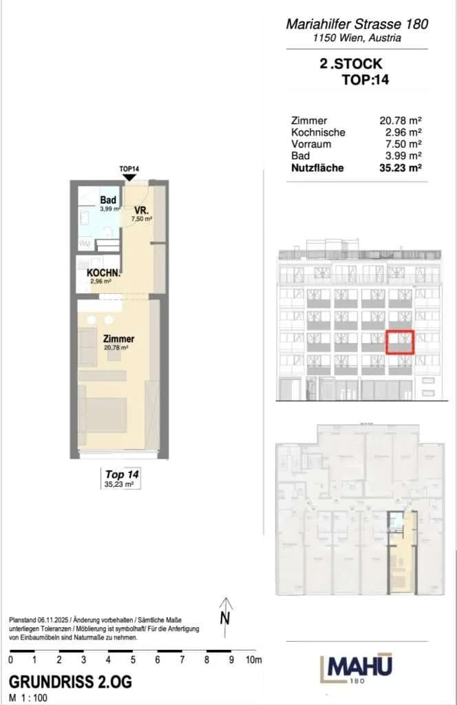 1-Zimmer-Wohnung kaufen in Wien – 34,71 m², € 283.500 – Bild 6 von 6