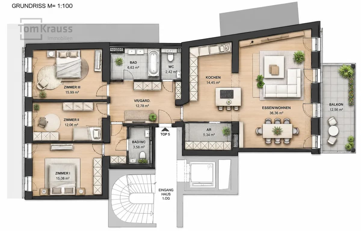 4-Zimmer-Wohnung kaufen in Wien – 127,38 m², € 1.070.000 – Bild 24 von 32