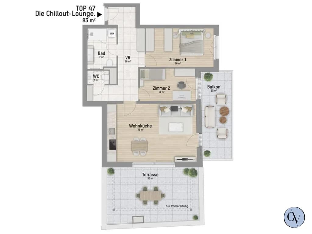 3-Zimmer-Wohnung kaufen in Wien – 82,75 m², € 699.900 – Bild 5 von 5