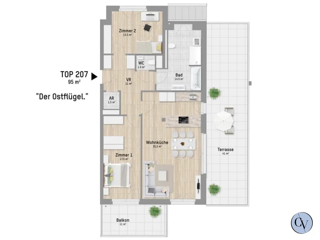 3-Zimmer-Wohnung kaufen in Wien – 94,31 m², € 799.900 – Bild 8 von 8