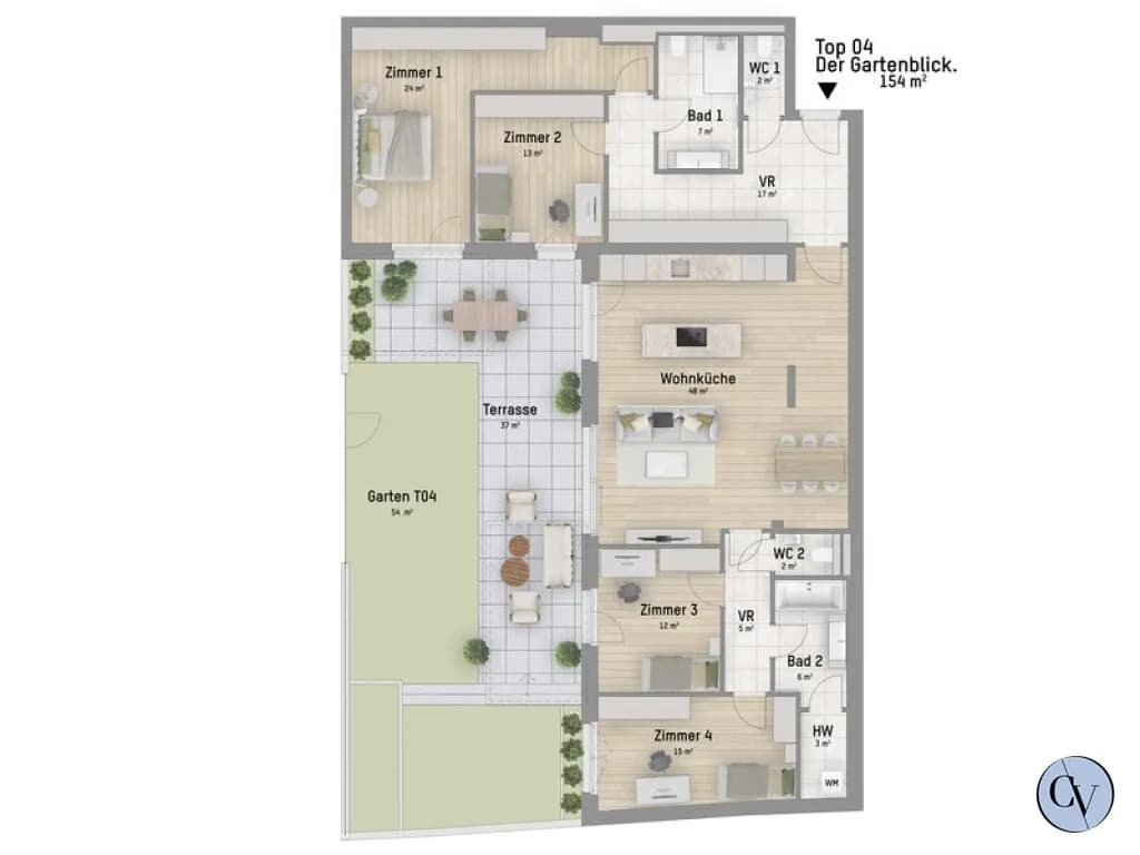 5-Zimmer-Wohnung kaufen in Wien – 154,46 m², € 939.900 – Bild 5 von 5